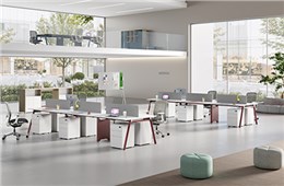 2024夏季新款米勒辦公桌-公共員工辦公桌-智能辦公桌-辦公桌