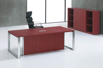 班臺-辦公桌圖片-皮質辦公家具-皮質老板桌