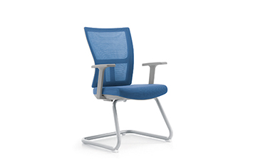 員工椅-辦公椅會議椅-帶寫字板會議椅-網布椅